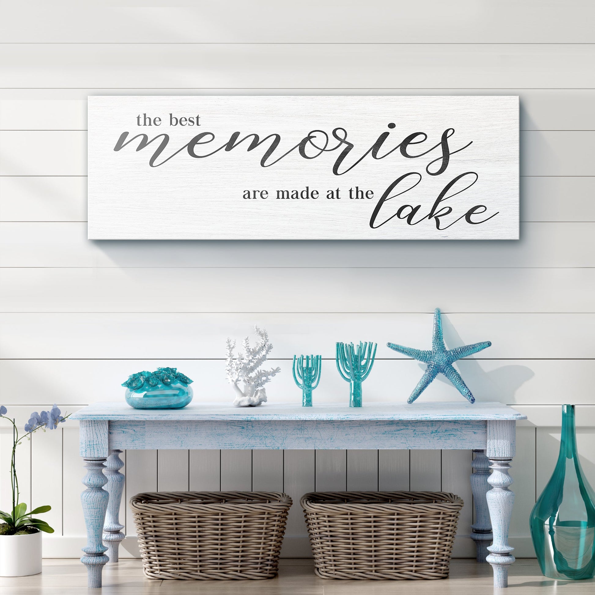 Best Memories At The Lake Sign