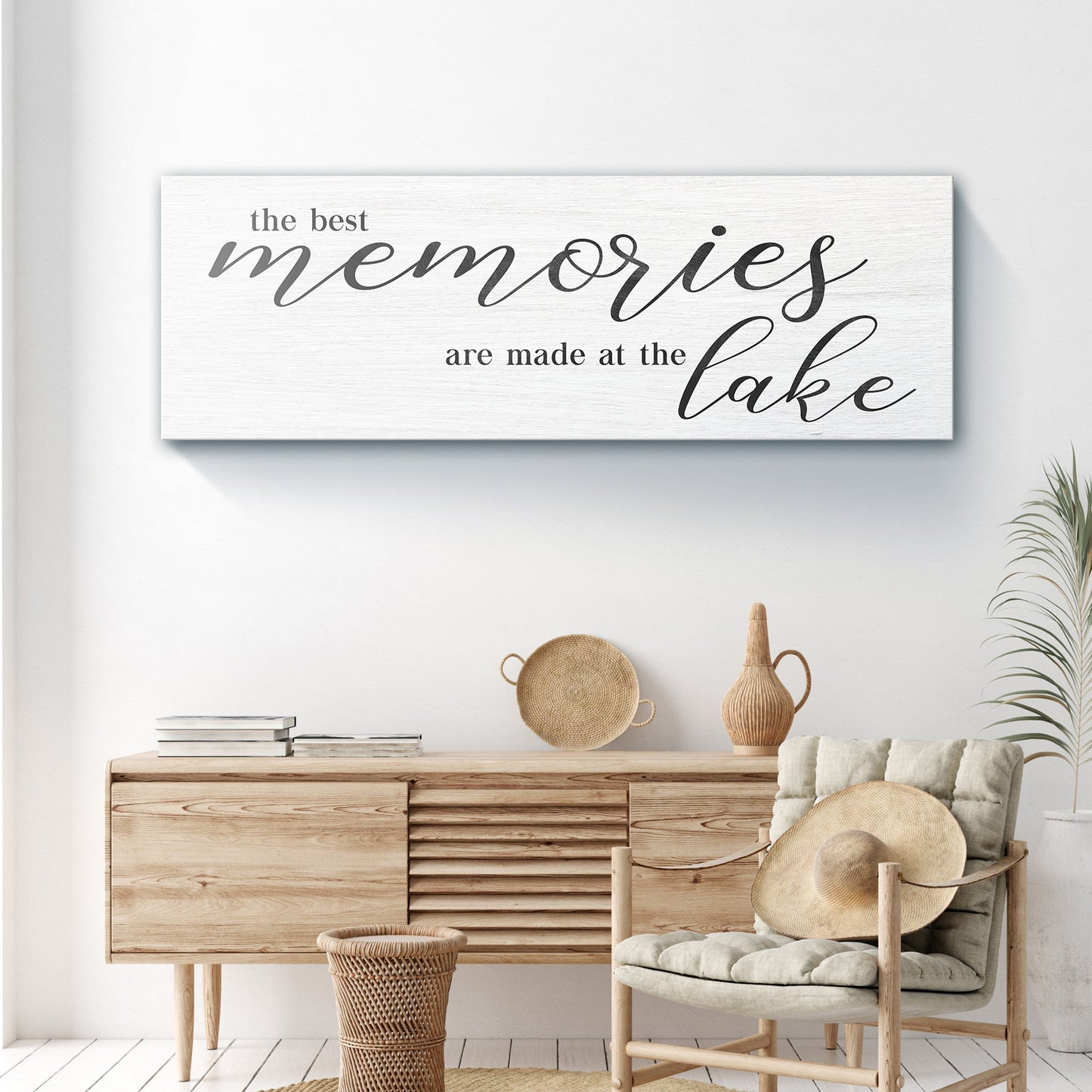 Best Memories At The Lake Sign