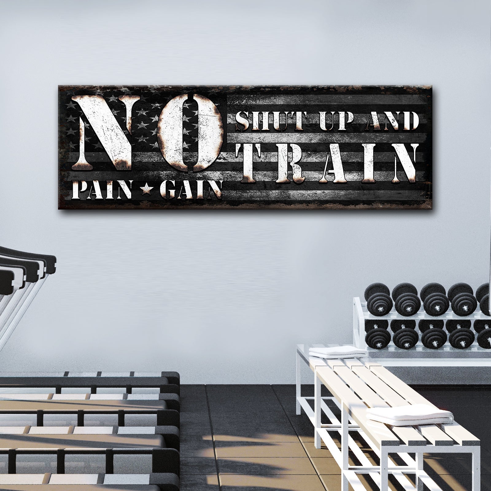 No Pain No Gain Sign