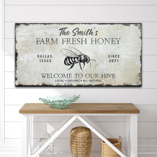 Family Farm Fresh Honey Sign