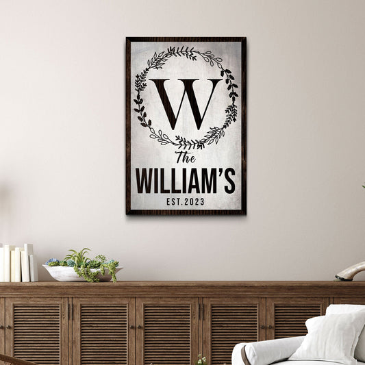 Established Last Name Sign IV