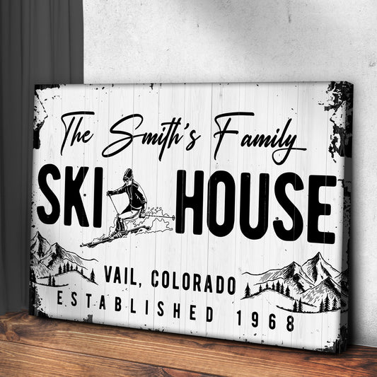 Ski House Sign