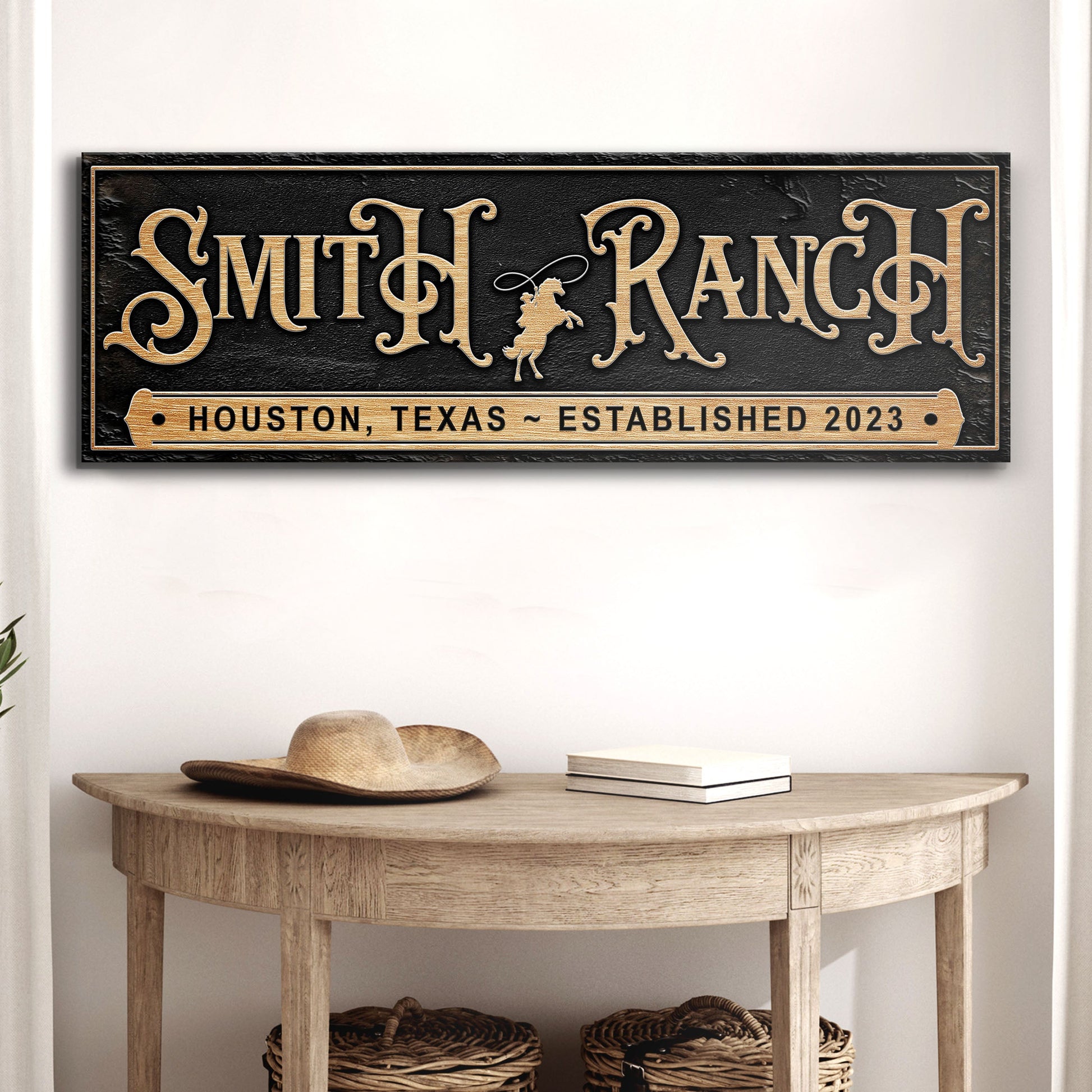 Personalized Horse Ranch Sign