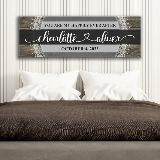 Personalized Happily Ever After Couple Sign VI