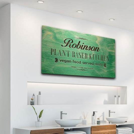 Plant Based Kitchen Sign