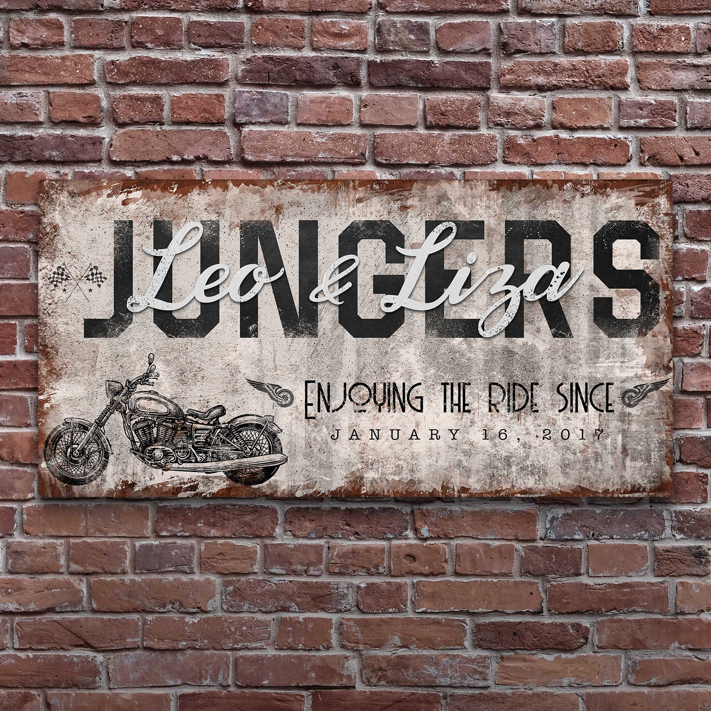 Enjoy the Bike Ride Sign – Metal Sign Barn