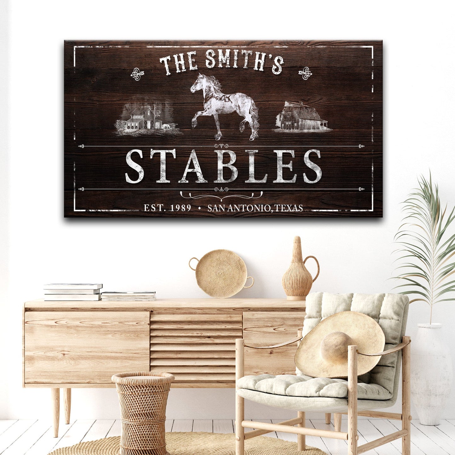 Rustic Stables Decor Sign