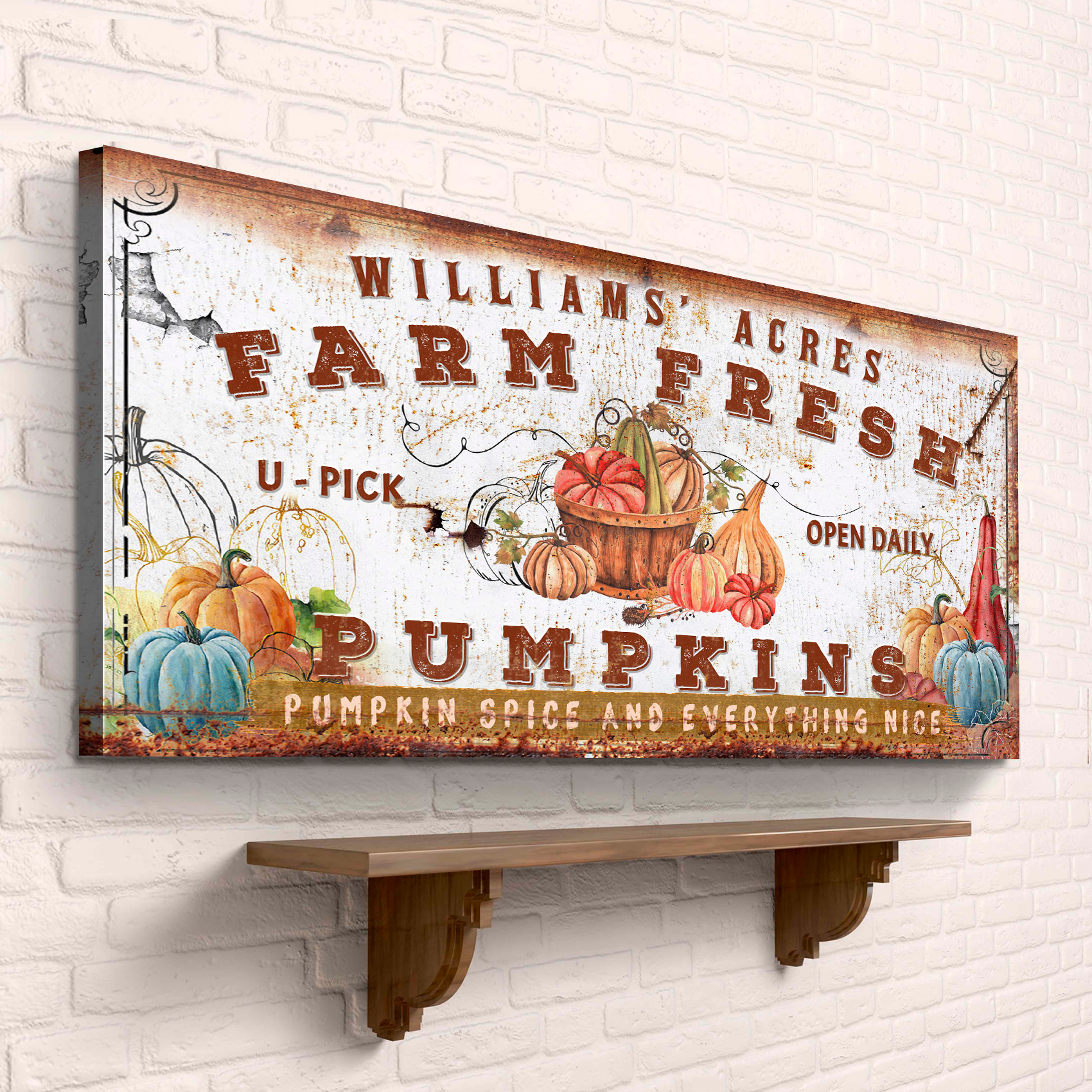 Farm Fresh Pumpkins Sign