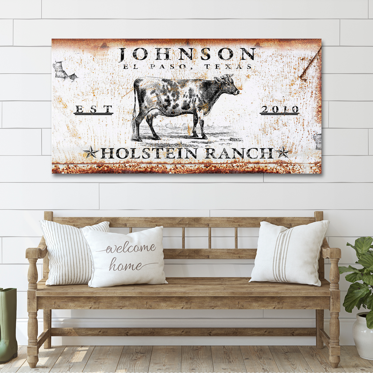 Wilstem Ranch Sign Holstein Ranch Sign – Metal Sign Barn