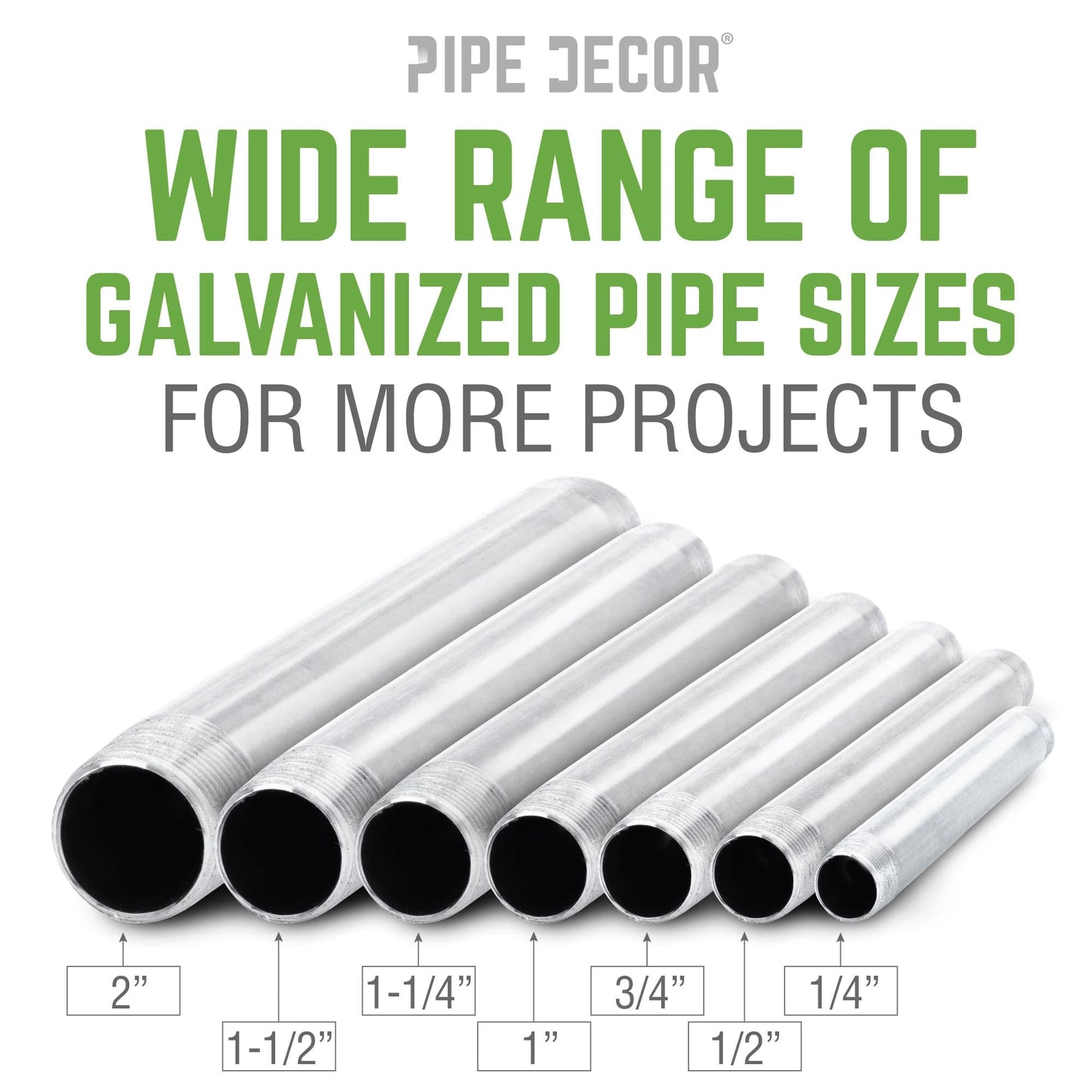 1 1/2 in. x 3 in. Galvanized Pipe