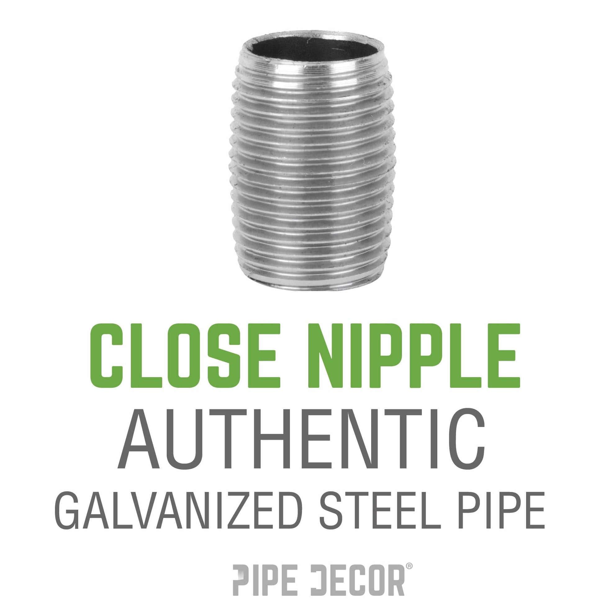 1 1/4 in. x Close Galvanized Steel Nipple
