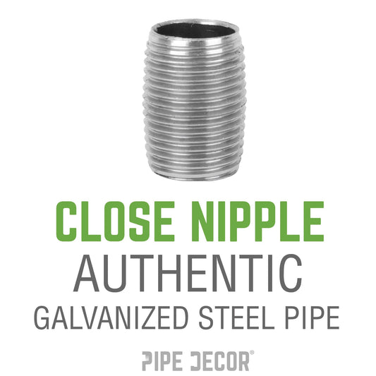 1/2 in. x Close Galvanized Steel Nipple