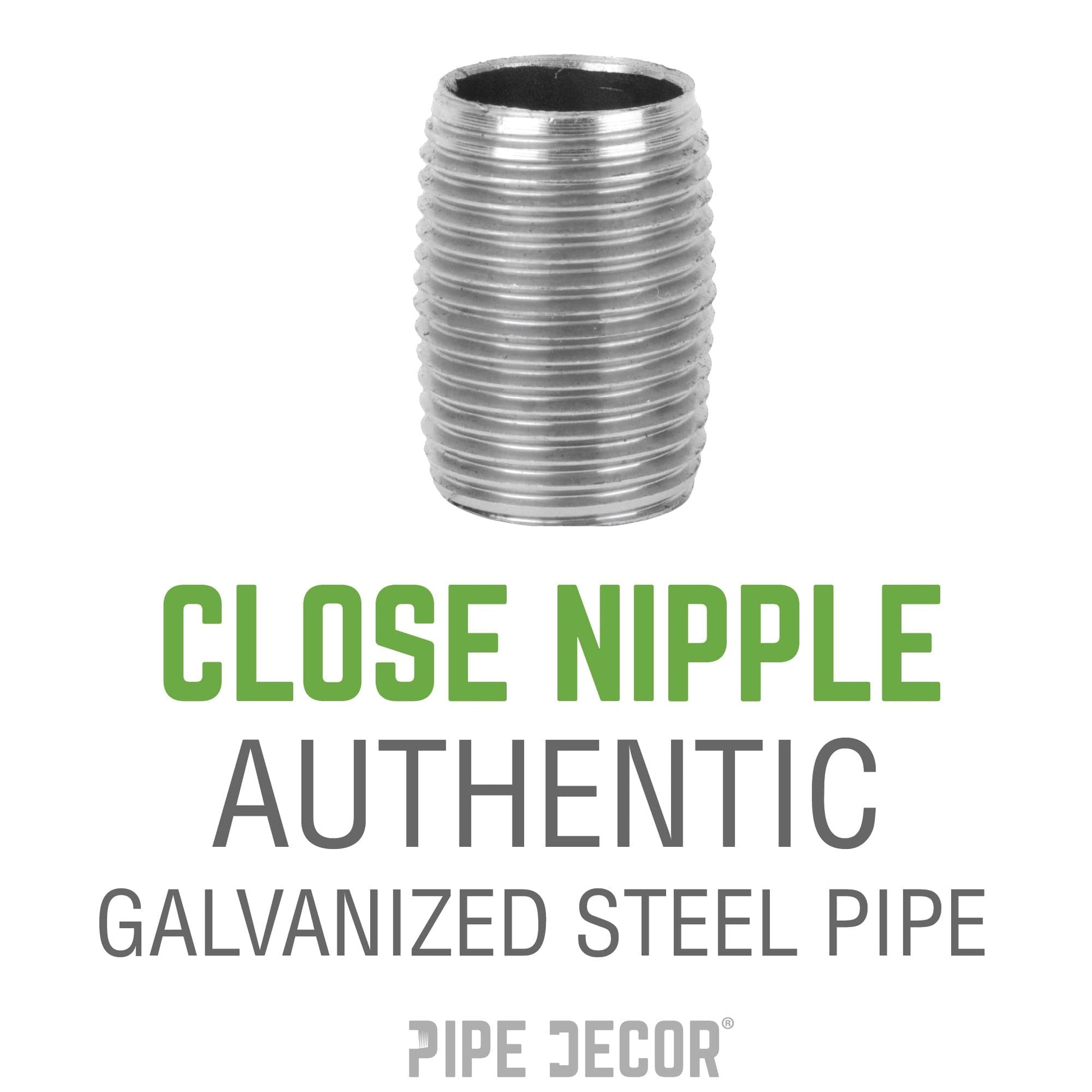 1 in. x Close Galvanized Steel Nipple