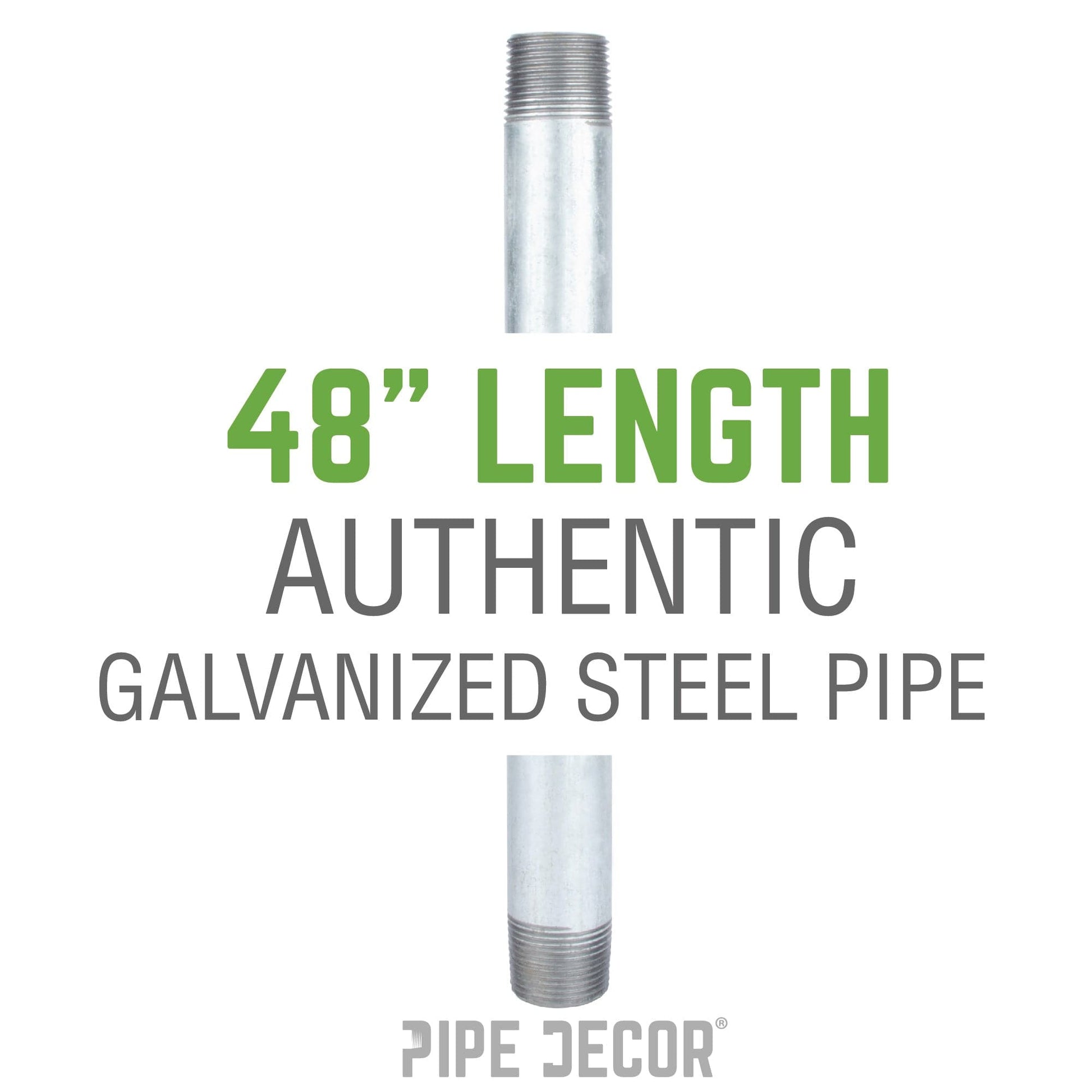 1 1/4 in. x 48 in. Galvanized Pipe