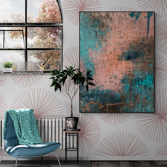 Canvas Print: "Patina Cascade"