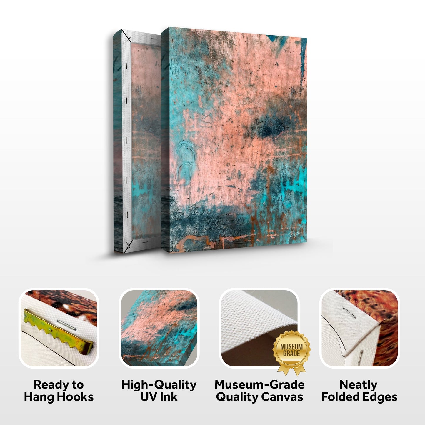 Canvas Print: "Patina Cascade"