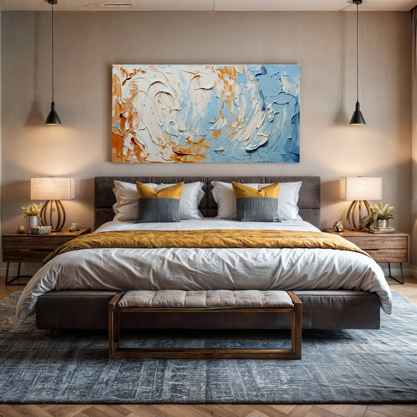 Canvas Print: "Pebble Tides III"