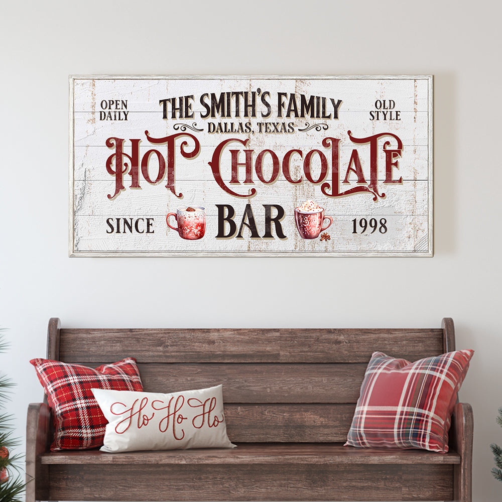 Personalized Hot Chocolate Bar Sign