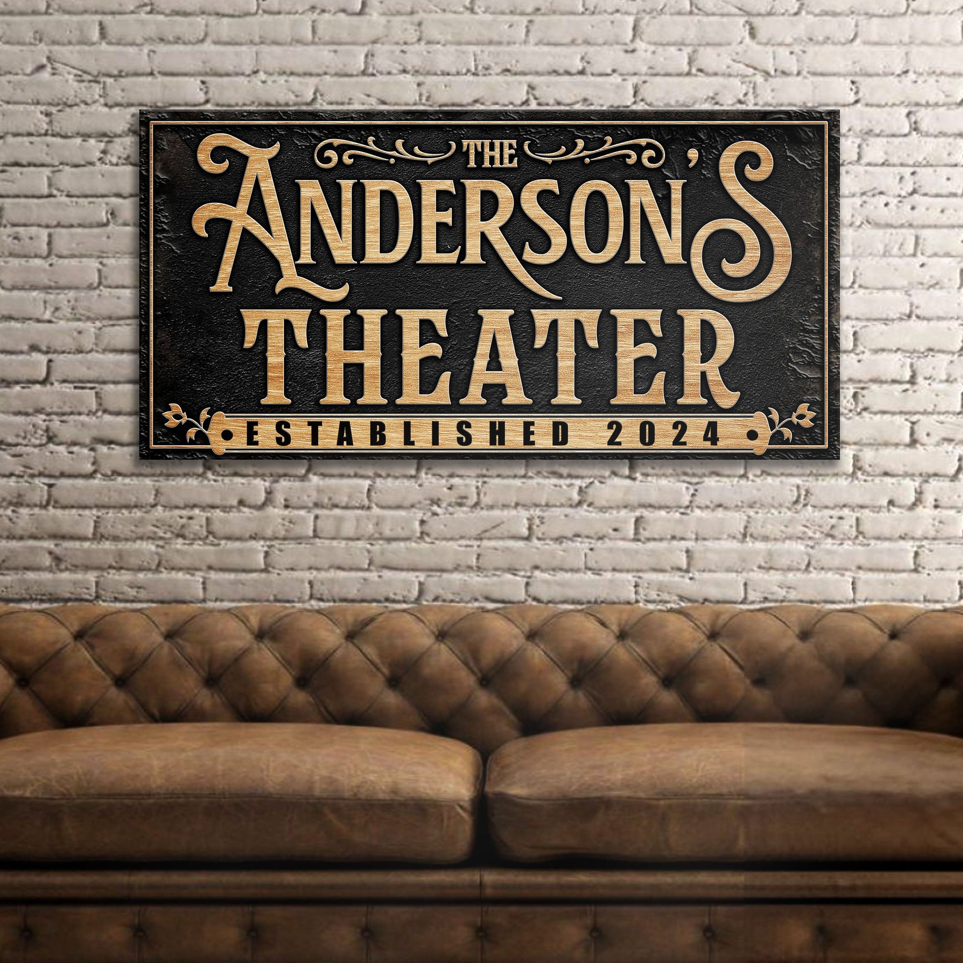 Personalized Theater Sign