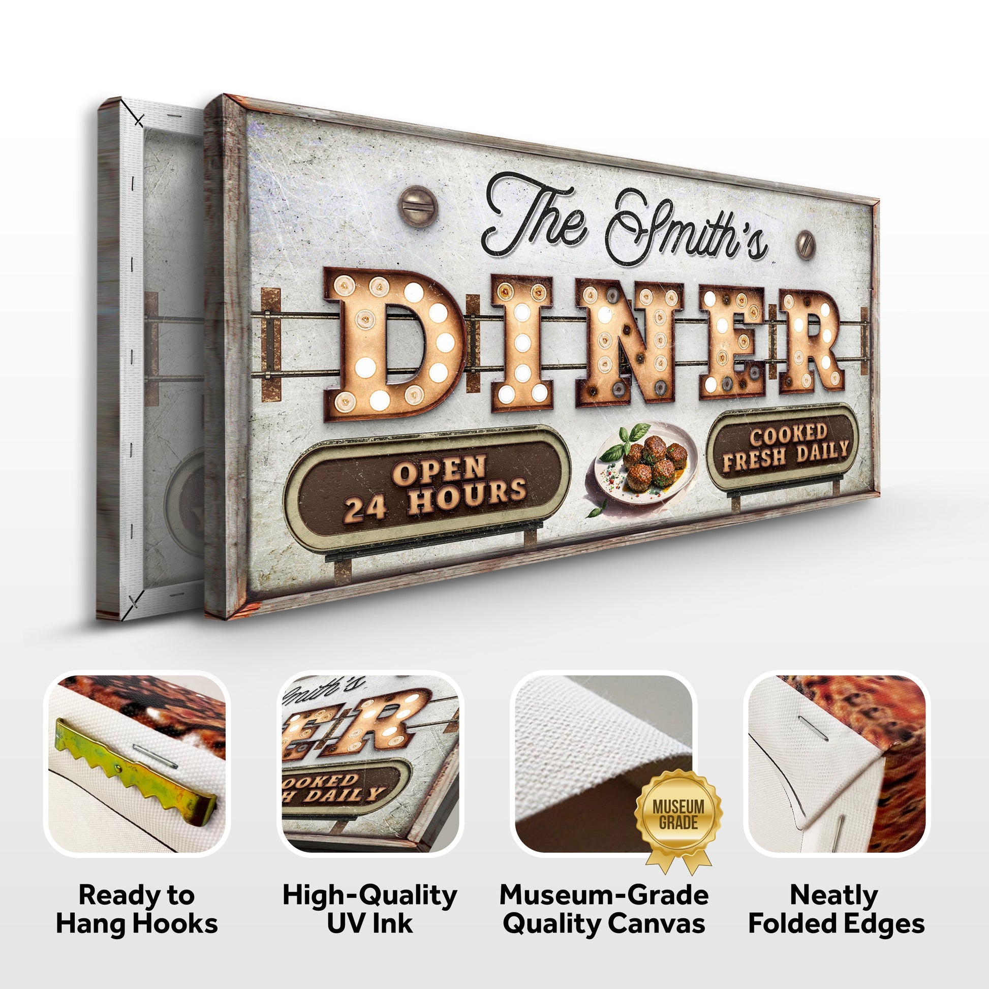 Personalized Vintage Diner Sign
