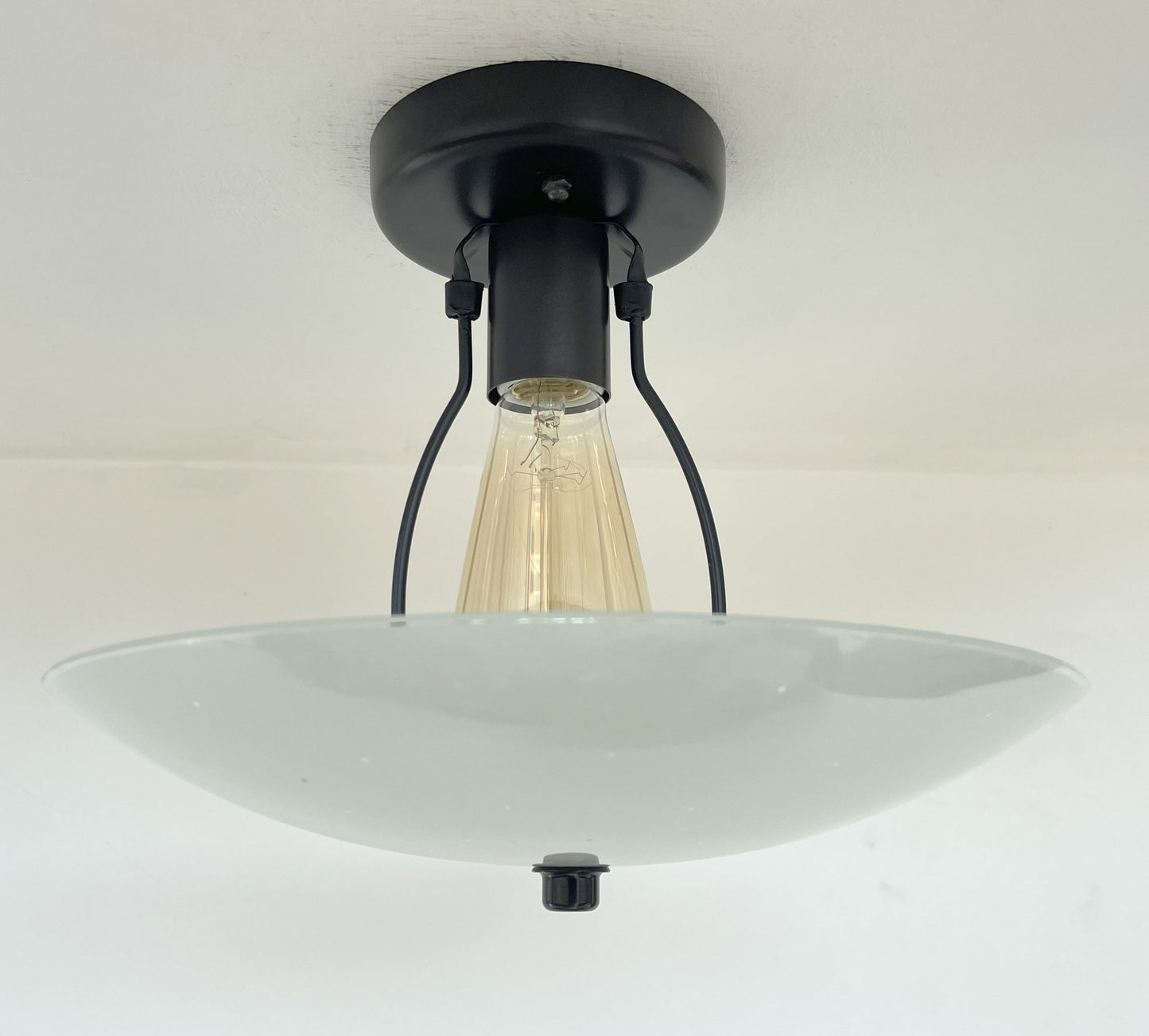 Retro Mid Century Glass Ceiling Light