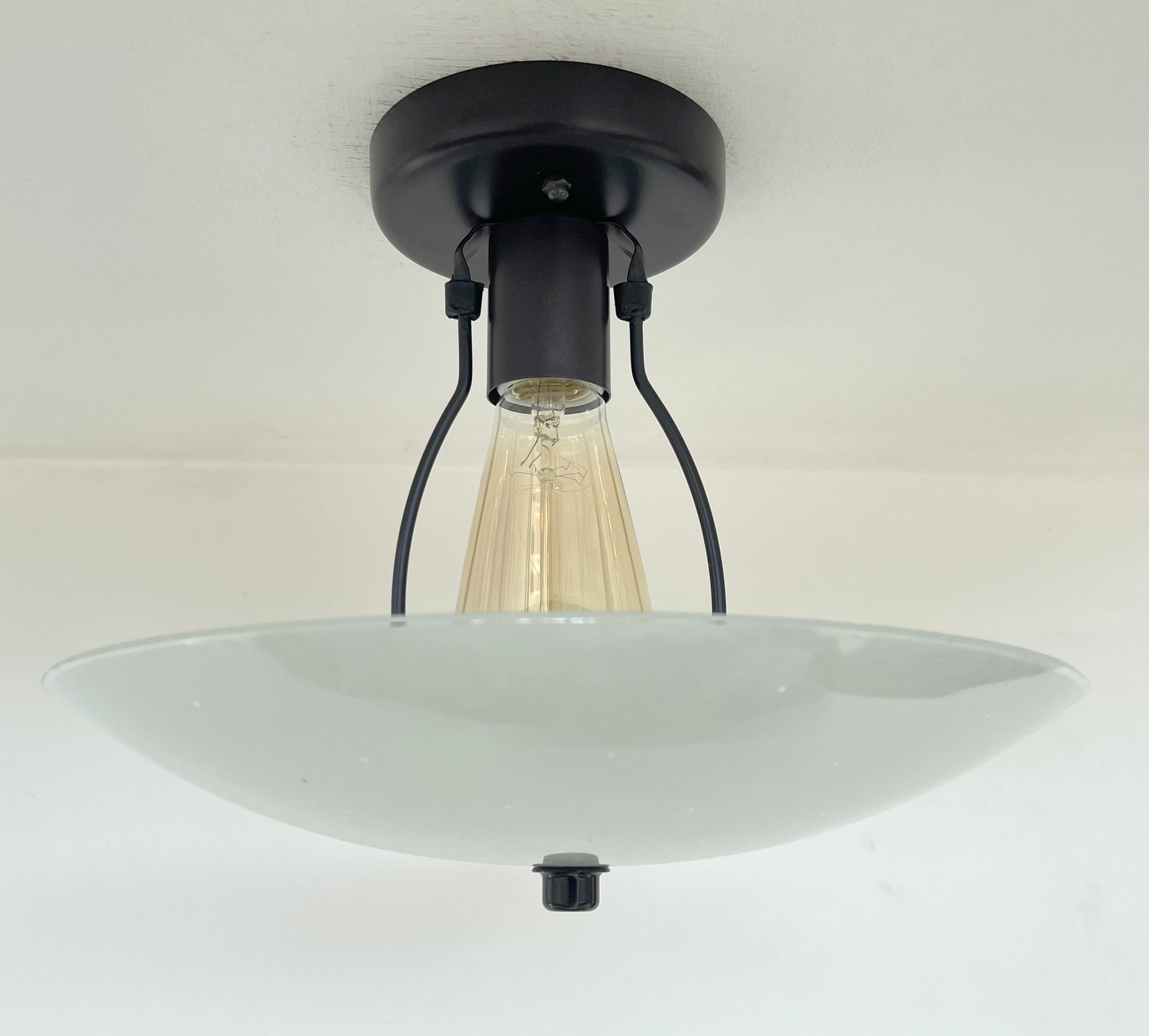 Retro Mid Century Glass Ceiling Light
