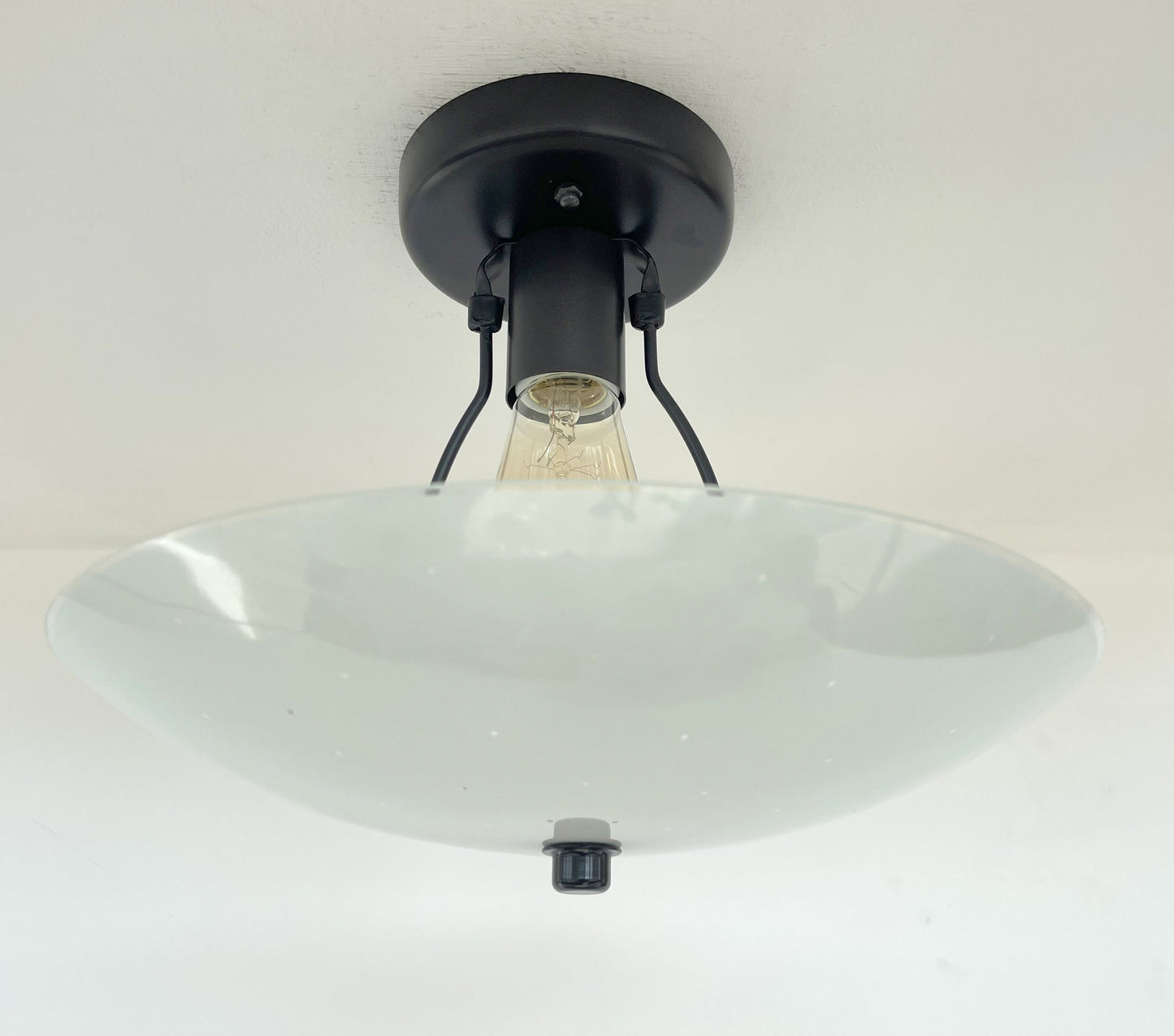 Retro Mid Century Glass Ceiling Light