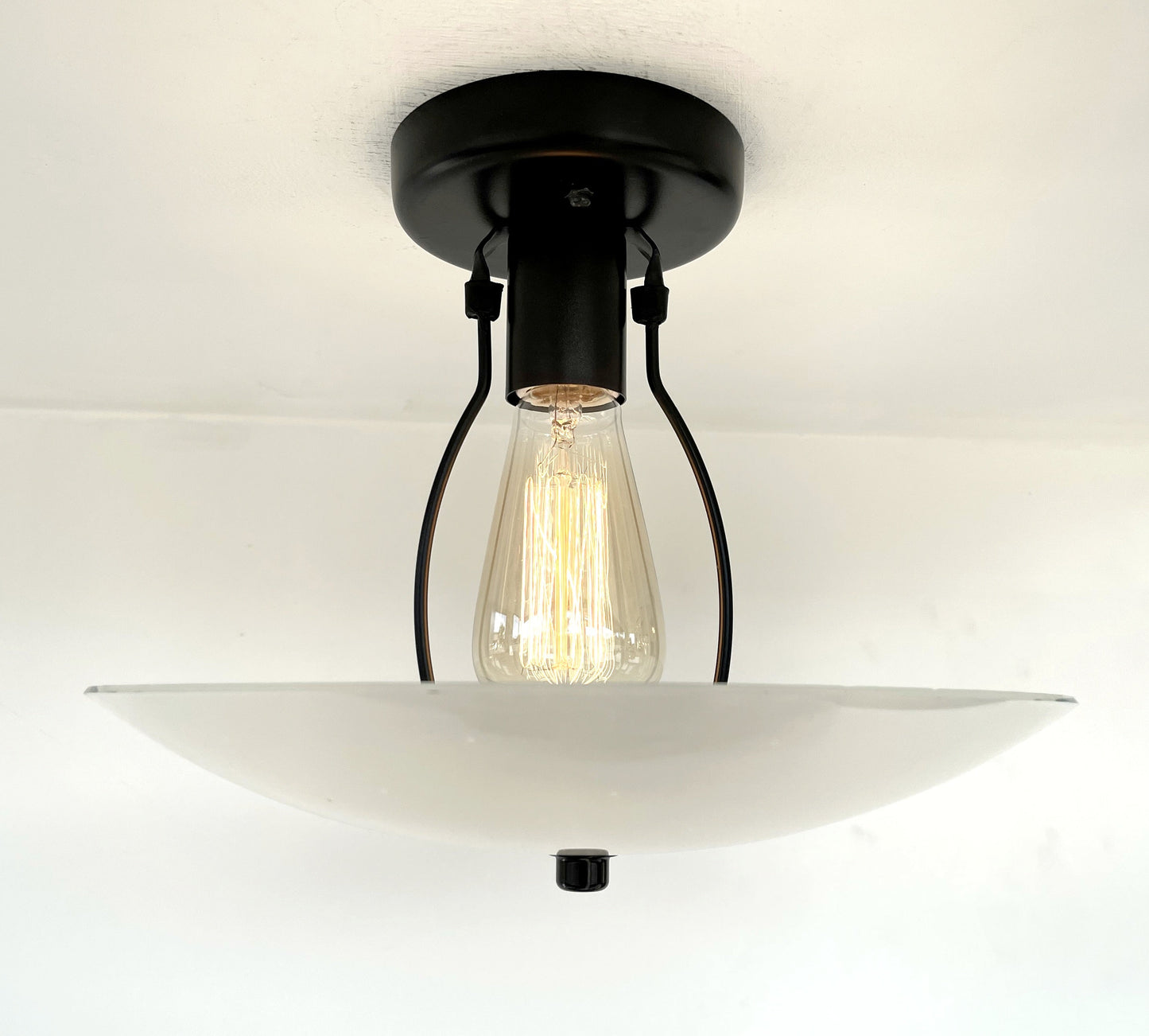 Retro Mid Century Glass Ceiling Light