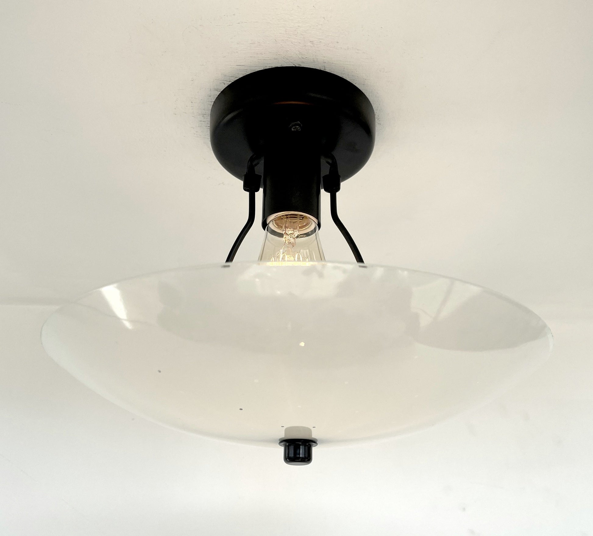 Retro Mid Century Glass Ceiling Light