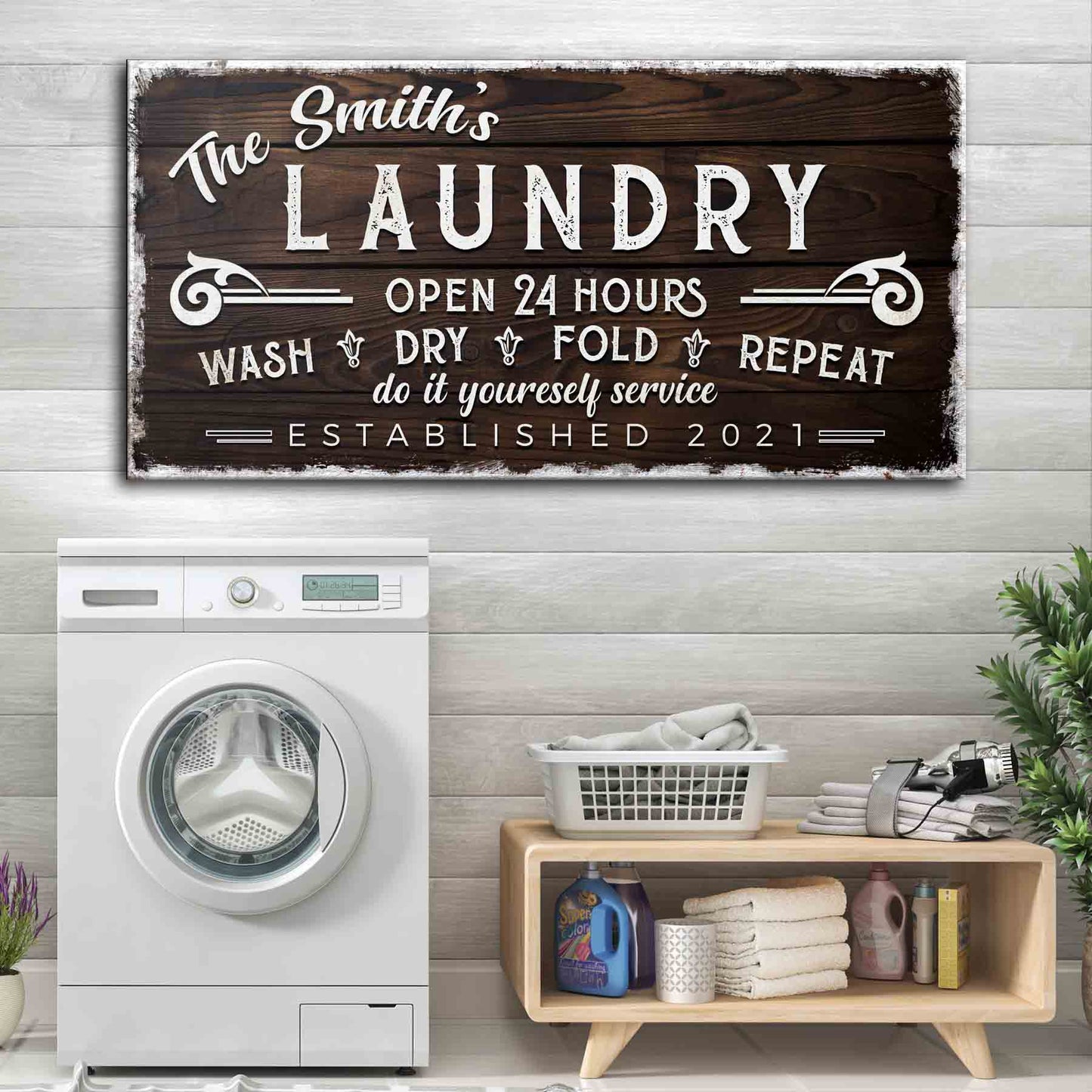 Personalized Laundry Room Sign