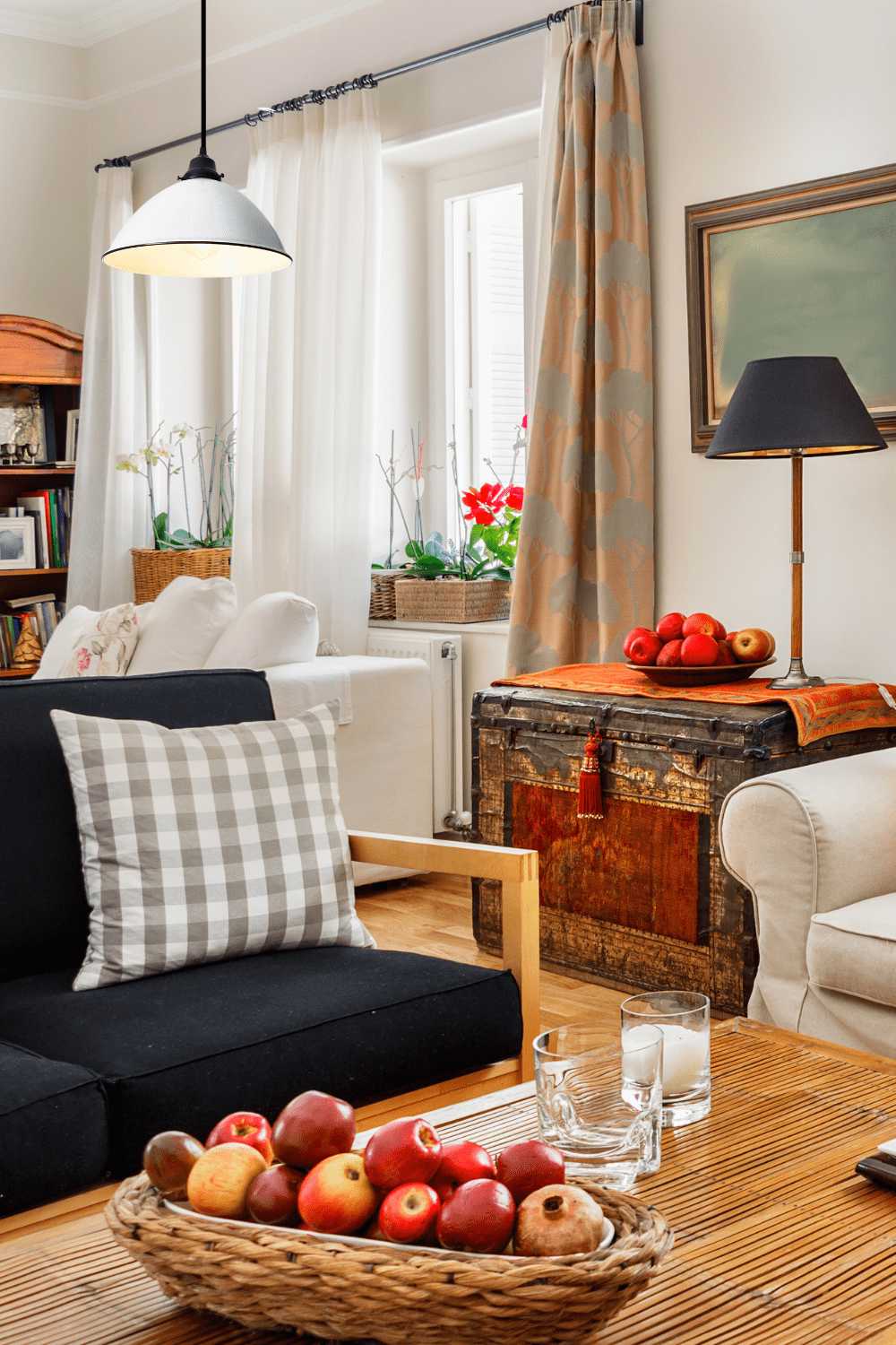 Large White Enamel Farmhouse Pendant Light