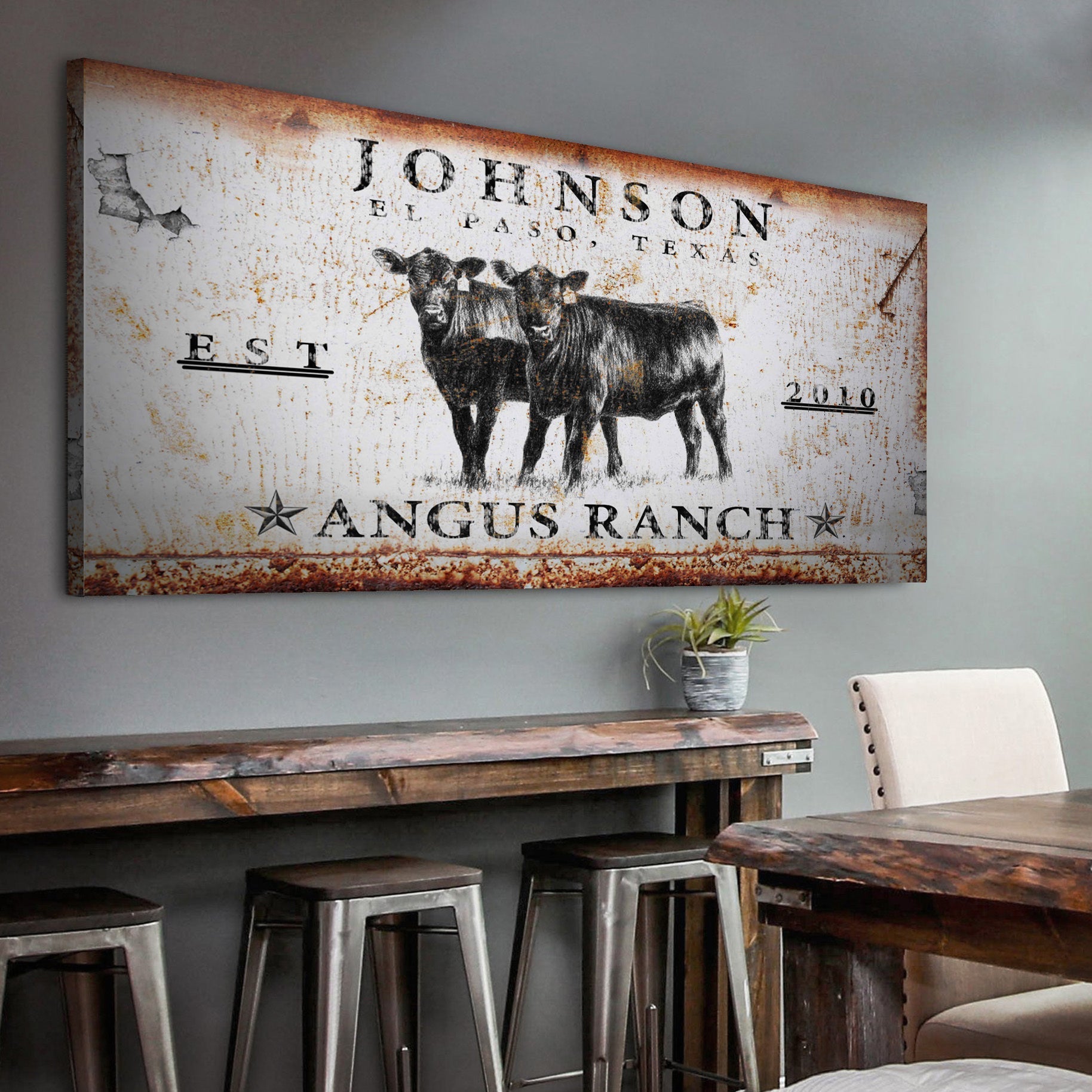 Angus Ranch Sign II – Metal Sign Barn