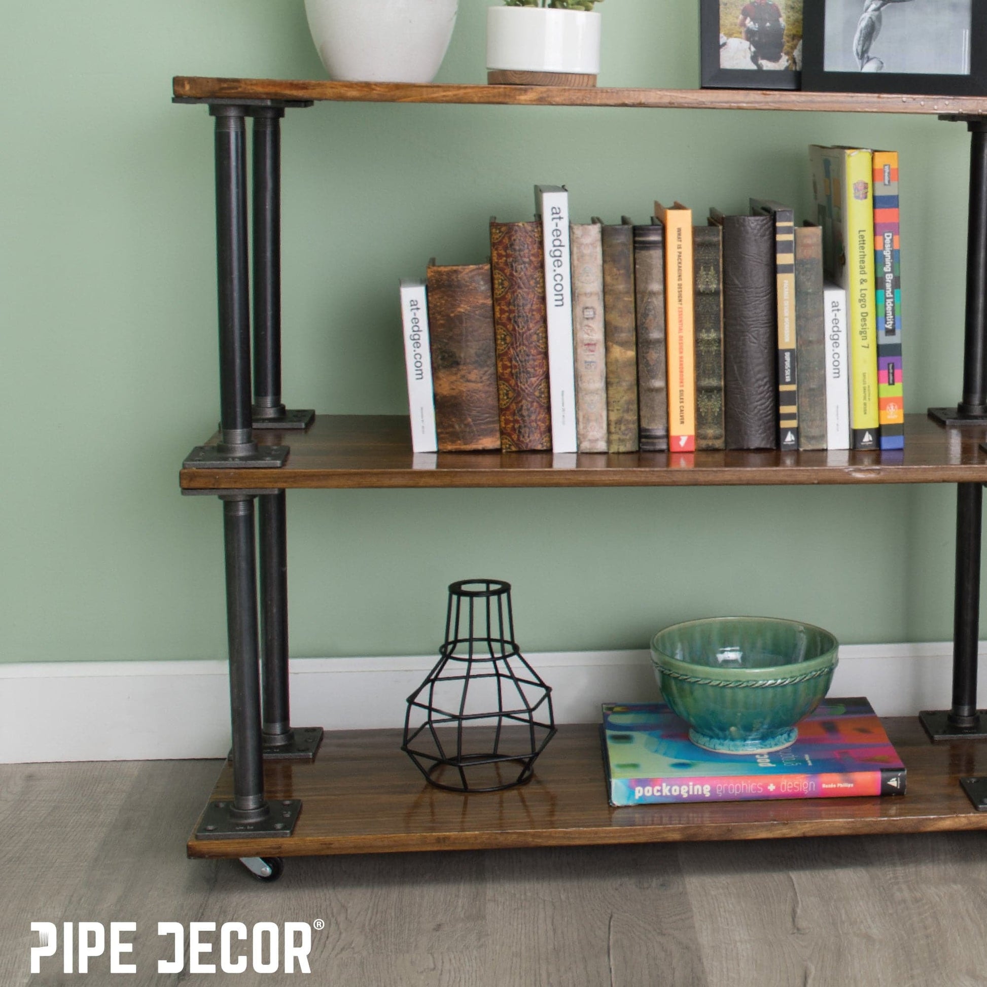 3/4 in. Black Square Floor Flange