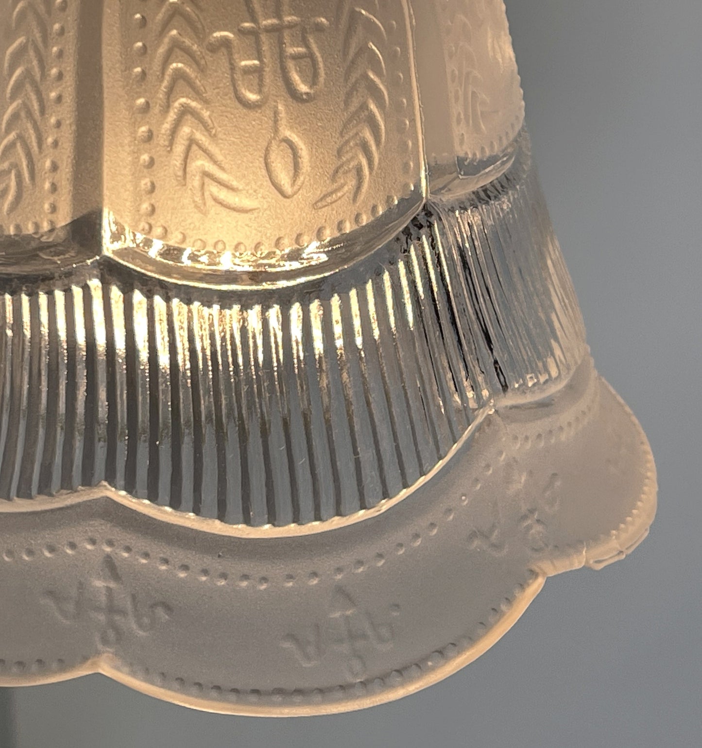 Fluted Antique Vanity 1960s SCONCE Wall Light