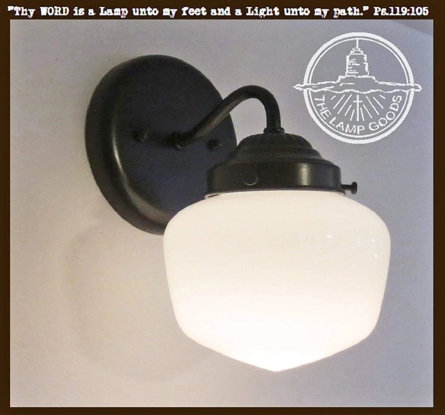 Schoolhouse Sconce Wall Light – Metal Sign Barn
