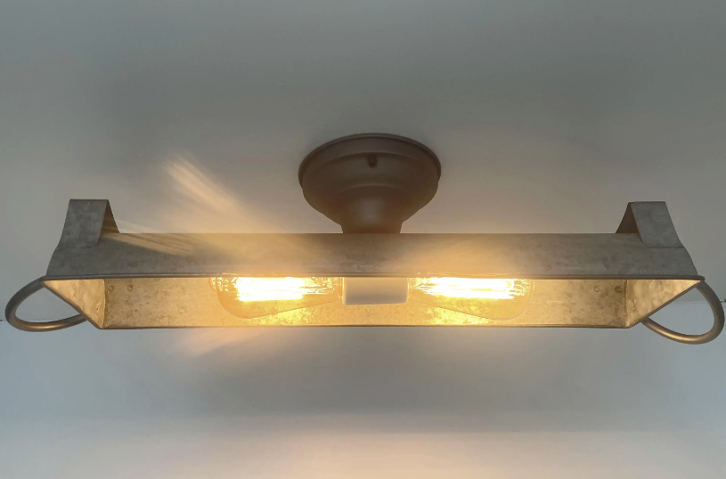 GALVANIZED DOME Ceiling Light Fixture (3 sizes)