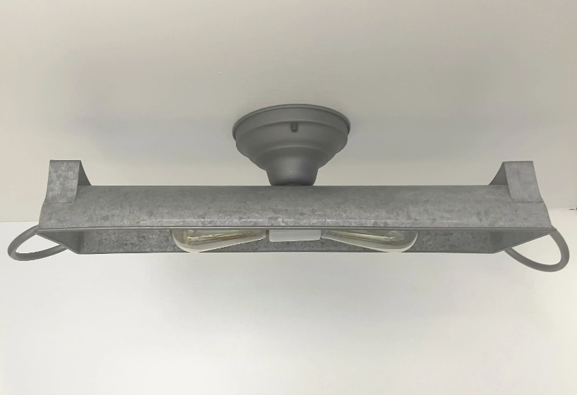 GALVANIZED DOME Ceiling Light Fixture (3 sizes)