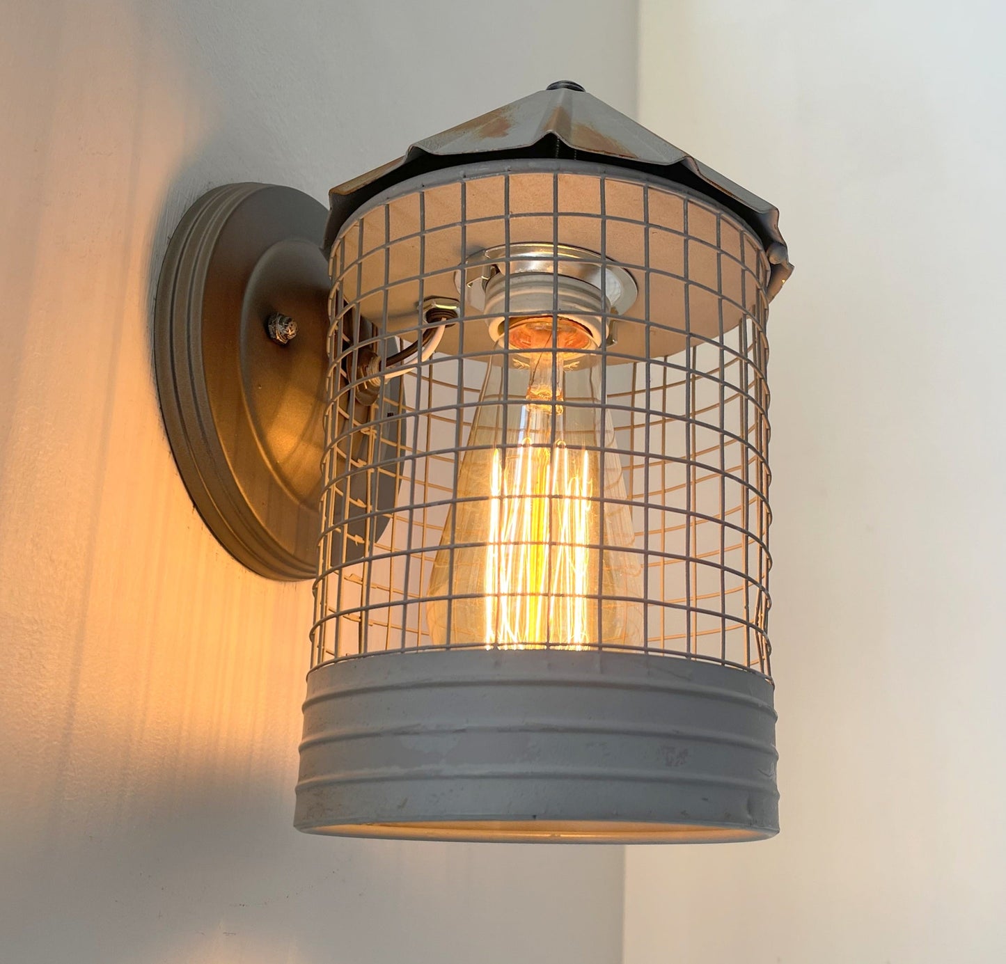 Silo Farmhouse Barn Silver Wall Sconce Light Fixture