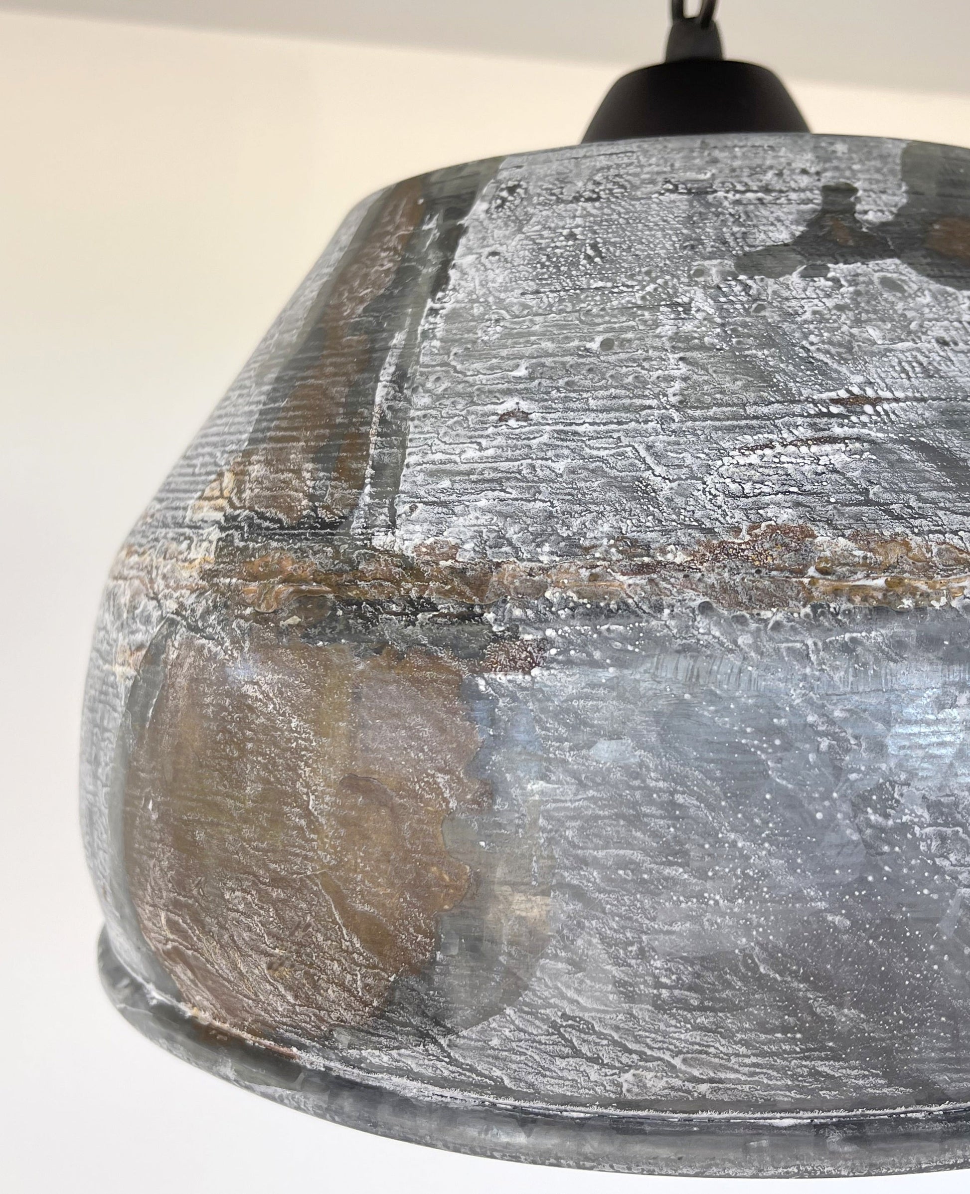 Rustic Bucket Chain Ceiling Light