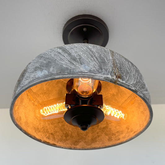 Rustic Bucket Chain Ceiling Light