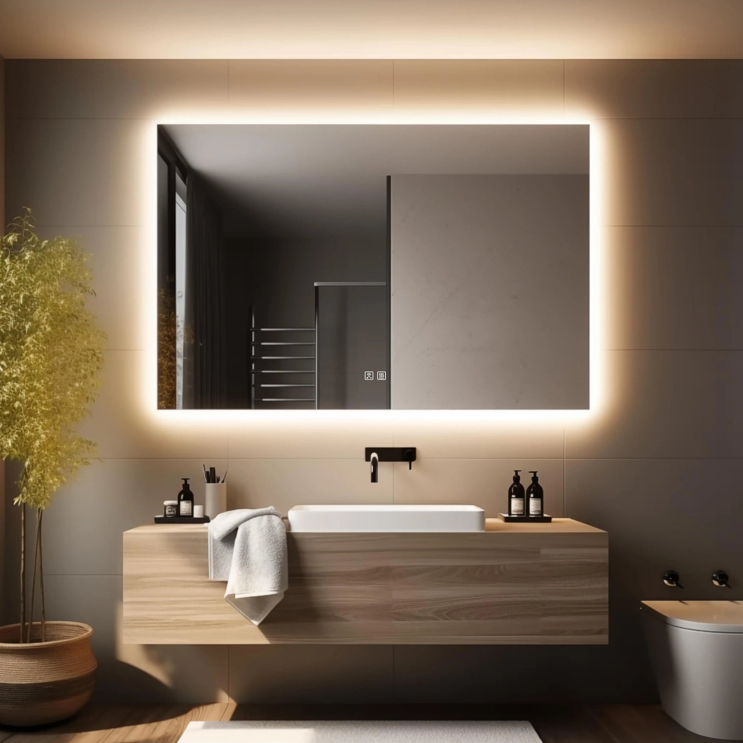 Standard Sleek Backlit LED Bathroom Mirror
