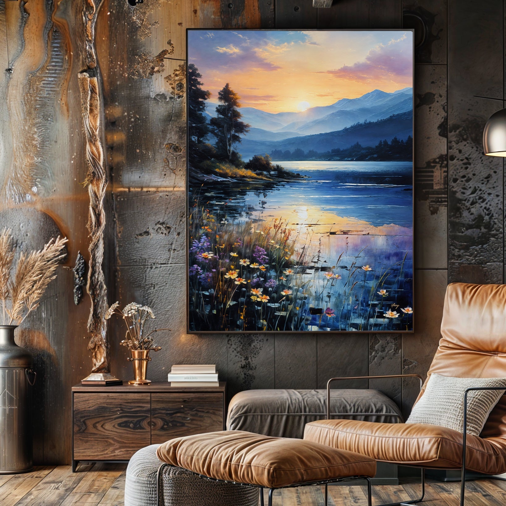Canvas Print: "Sunset Journey"