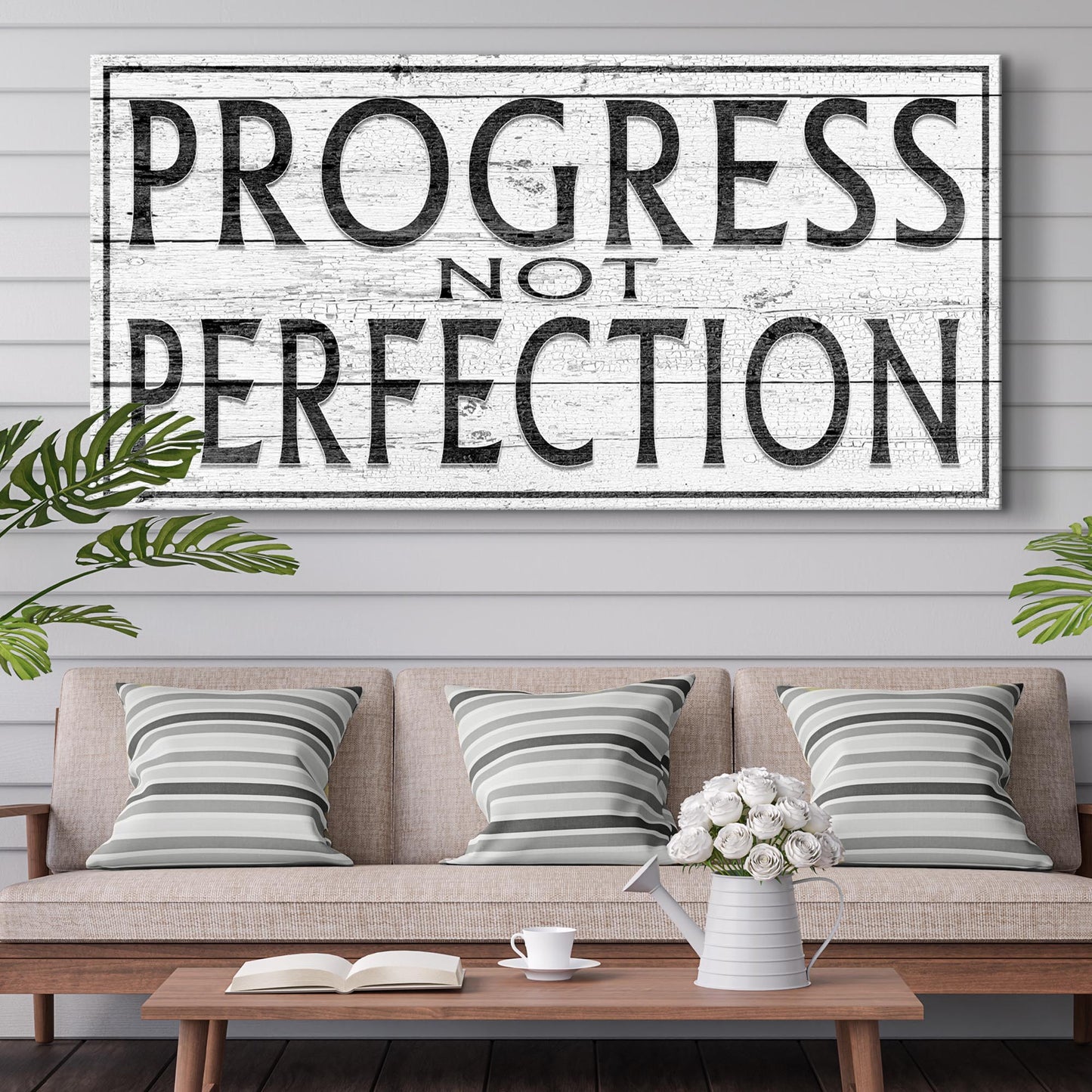 Progress Not Perfection Sign