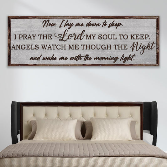 Now I Lay Me Down To Sleep Sign