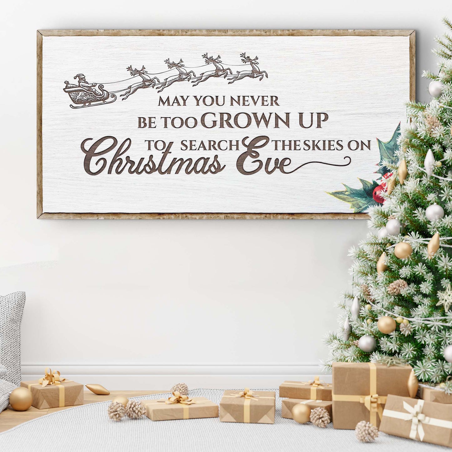 Christmas Eve Farmhouse Sign