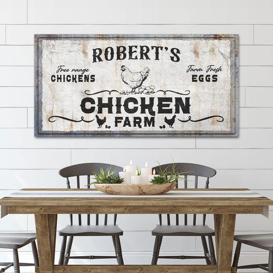 Free Range Chicken Farm Sign