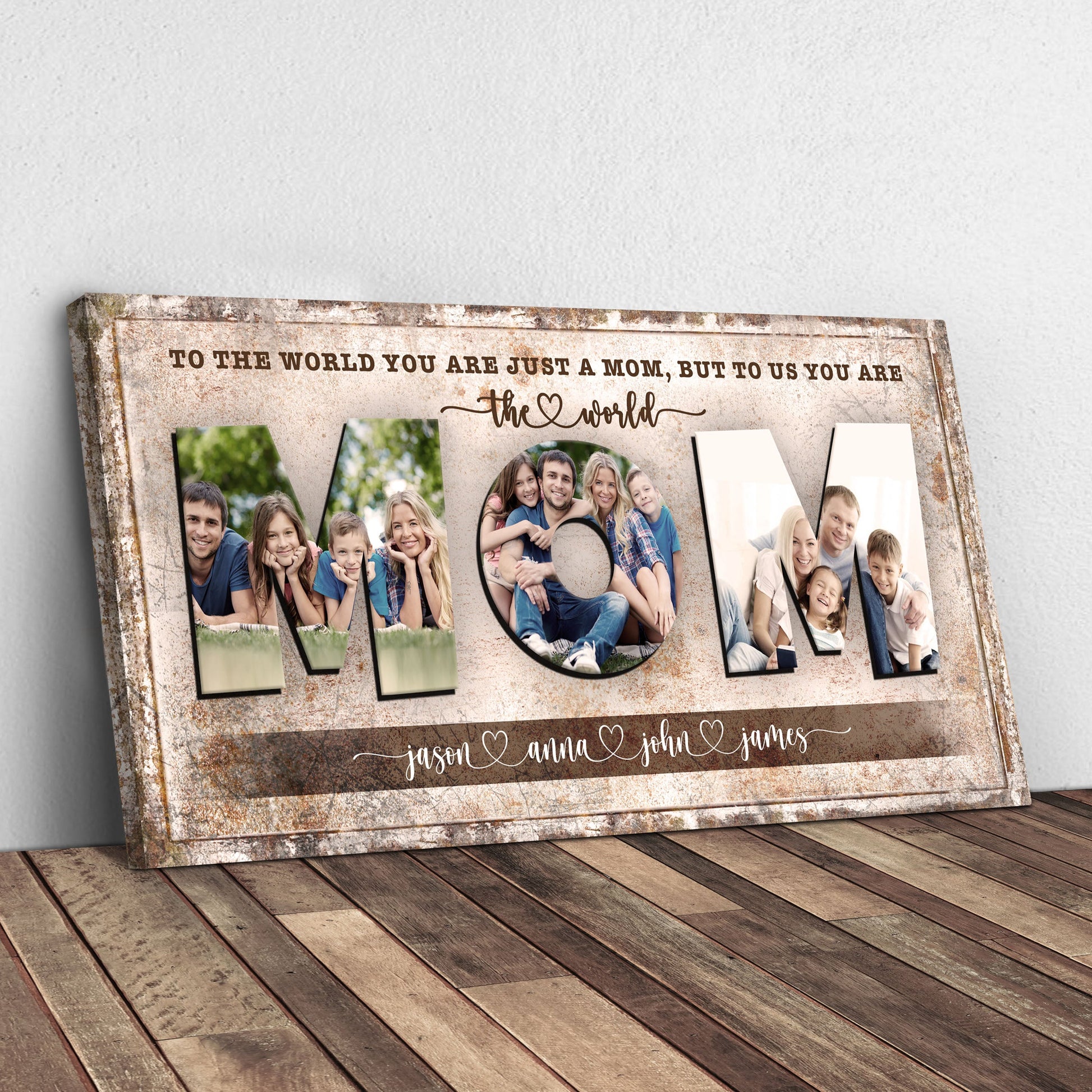 Mom, To Us You Are The World Sign