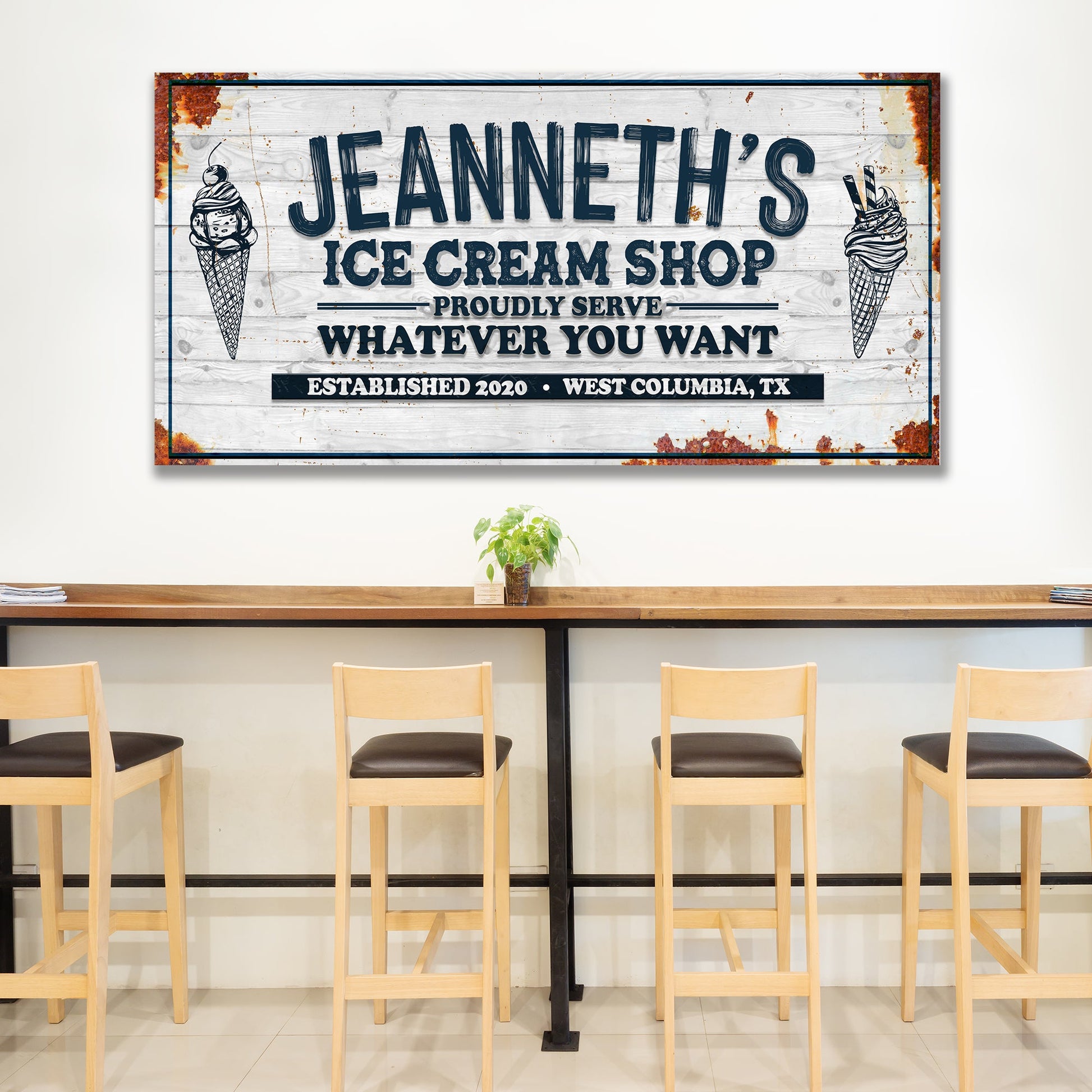 Ice Cream Shop Sign