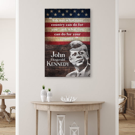 John F. Kennedy Inaugural Address Sign