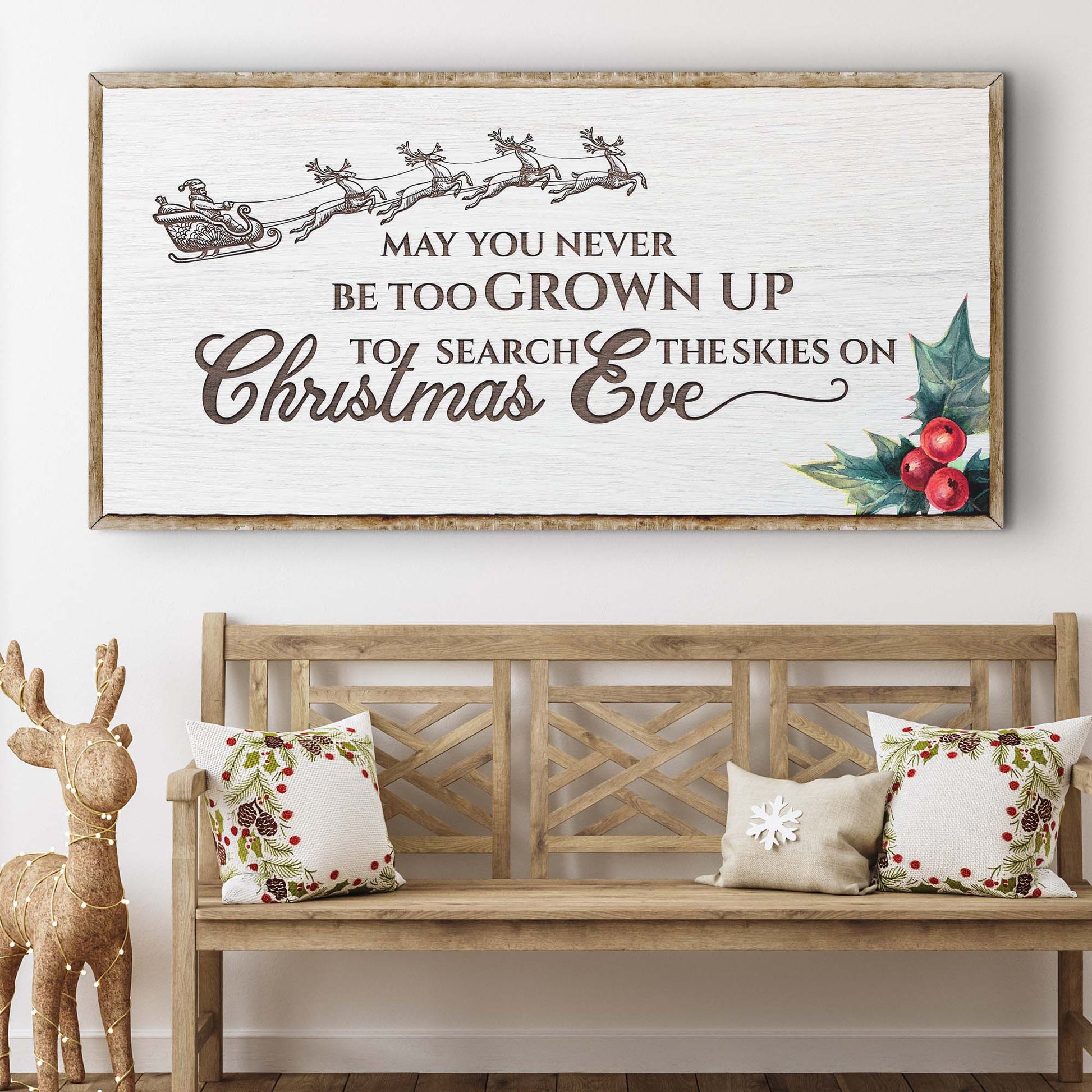 Christmas Eve Farmhouse Sign